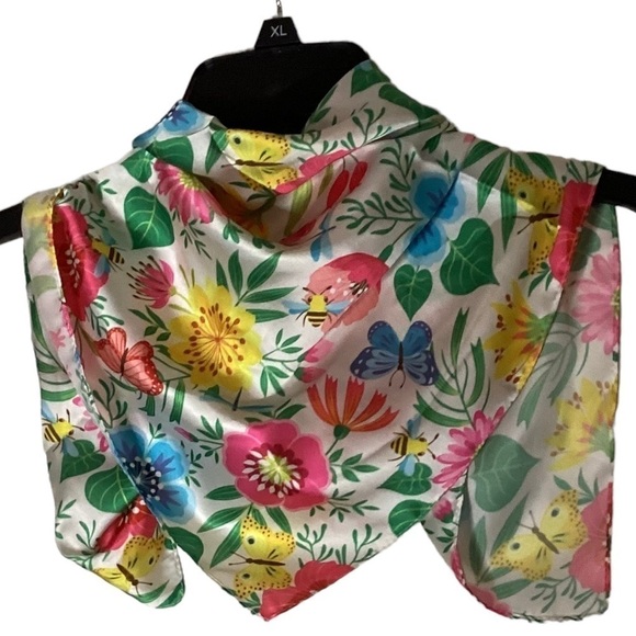 Floral Square Scarf - Picture 1 of 3